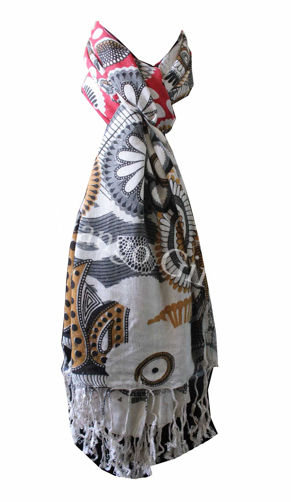 Colorful Women’s Tie-Dye Viscose Scarves - Lightweight