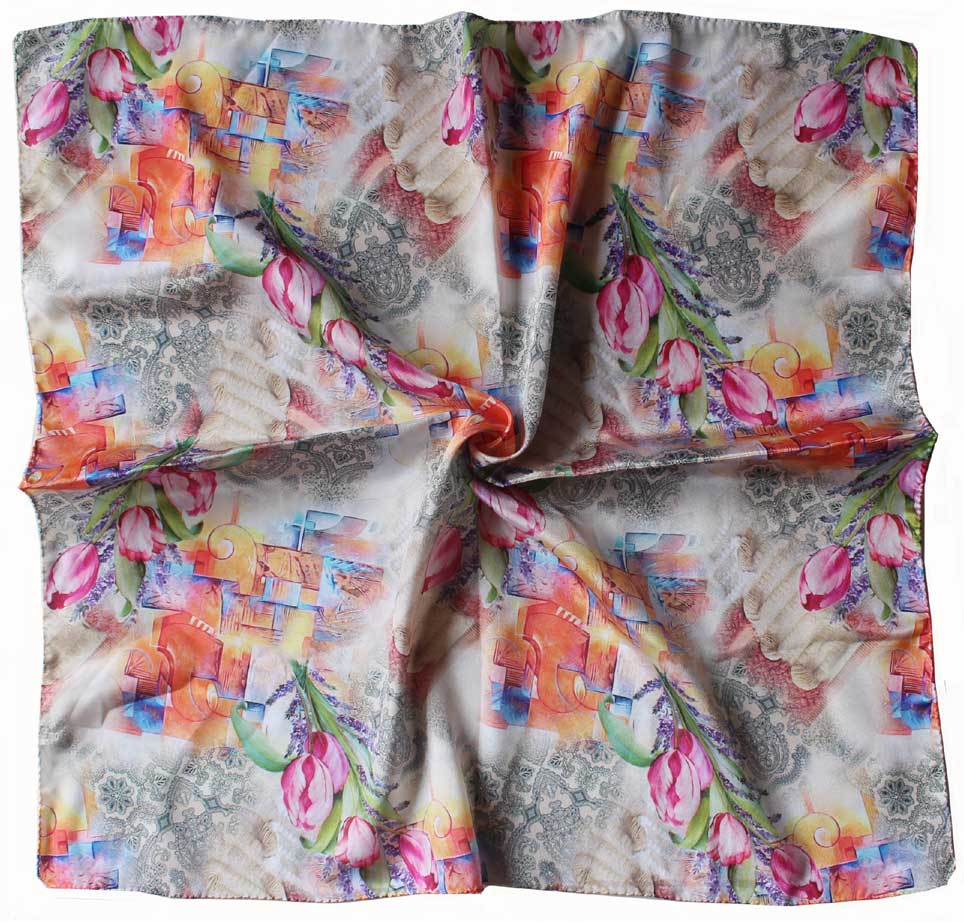 Stylish Silky Square Scarf for Women - Mango Gifts