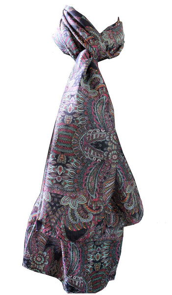 Digital print silk sari scarf scarves Floral paisley and Floral scarf Scarves wraps rectangle scarf 