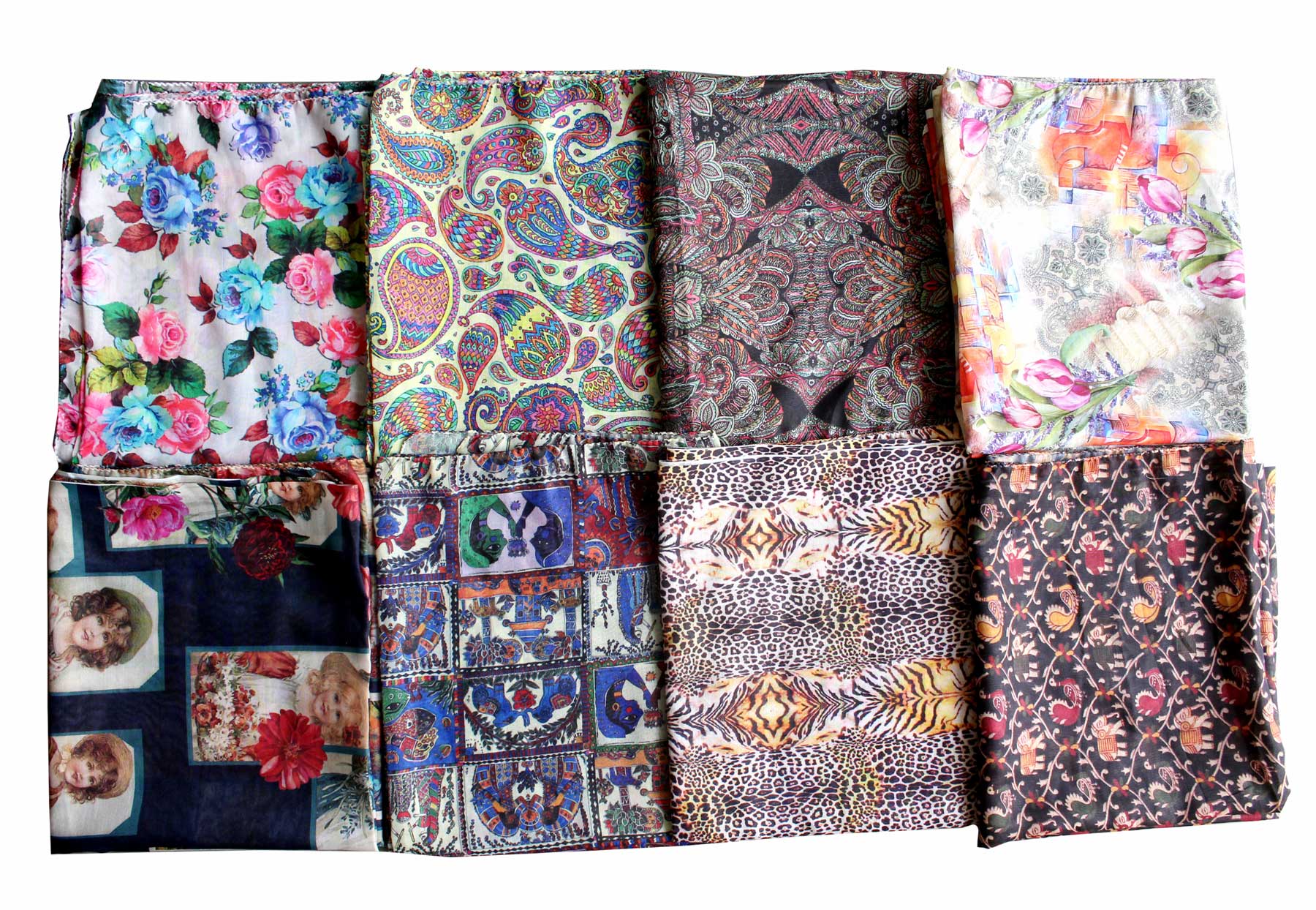 Women’s Indian Silk Sari Scarf - Wholesale Fashion Wraps