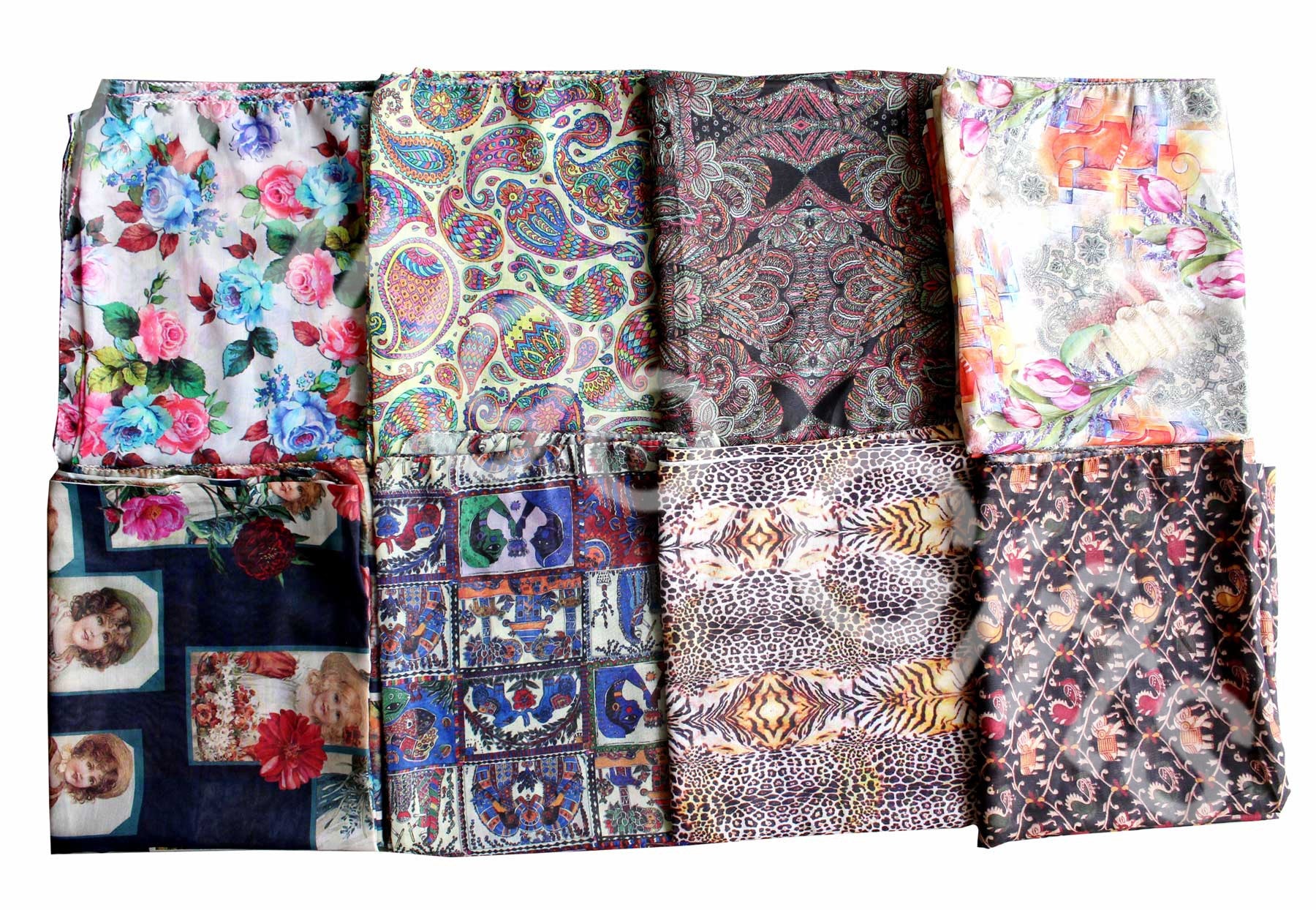 Women’s Indian Silk Sari Scarf - Wholesale Fashion Wraps