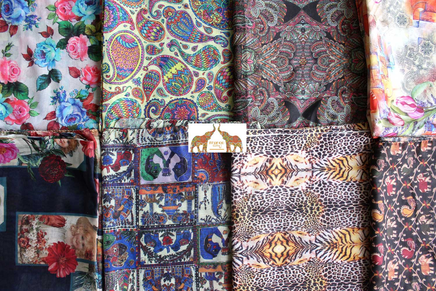 Women’s Indian Silk Sari Scarf - Wholesale Fashion Wraps