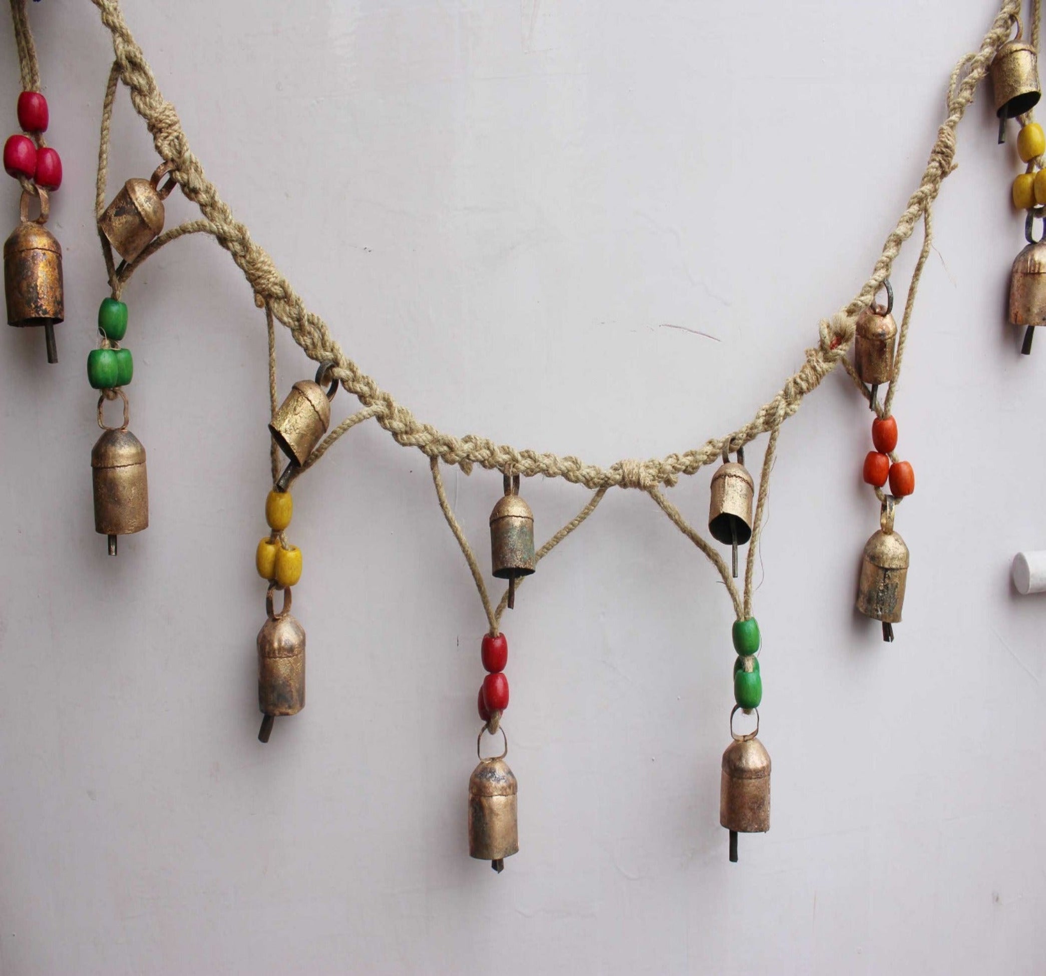 Handmade Jute Bells Garland | Eco-Friendly Decoration