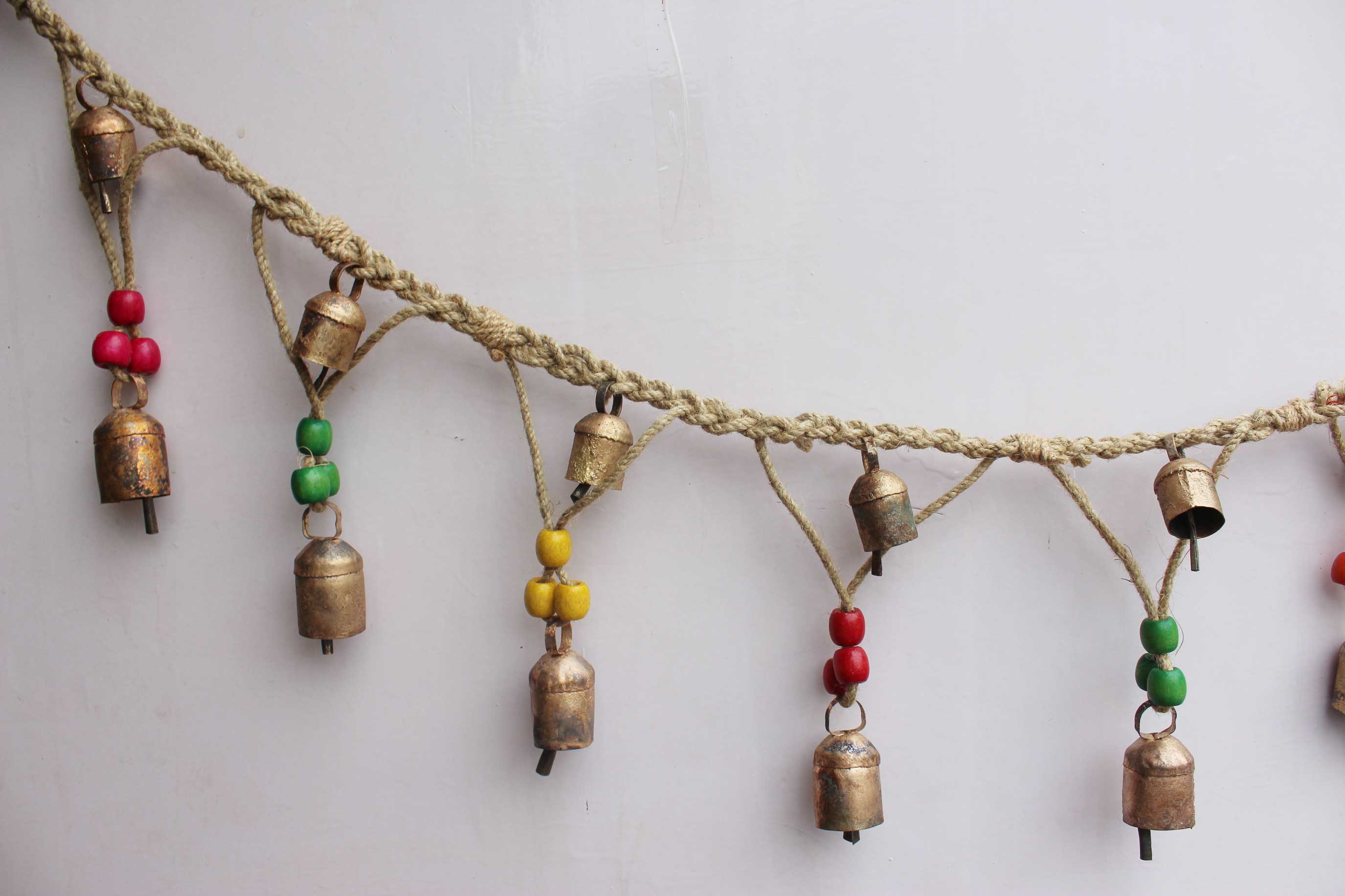 Handmade Jute Bells Garland | Eco-Friendly Decoration