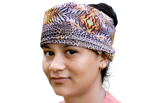 Printed Silk ari Scarf Headwraps Rectangual Scarves 