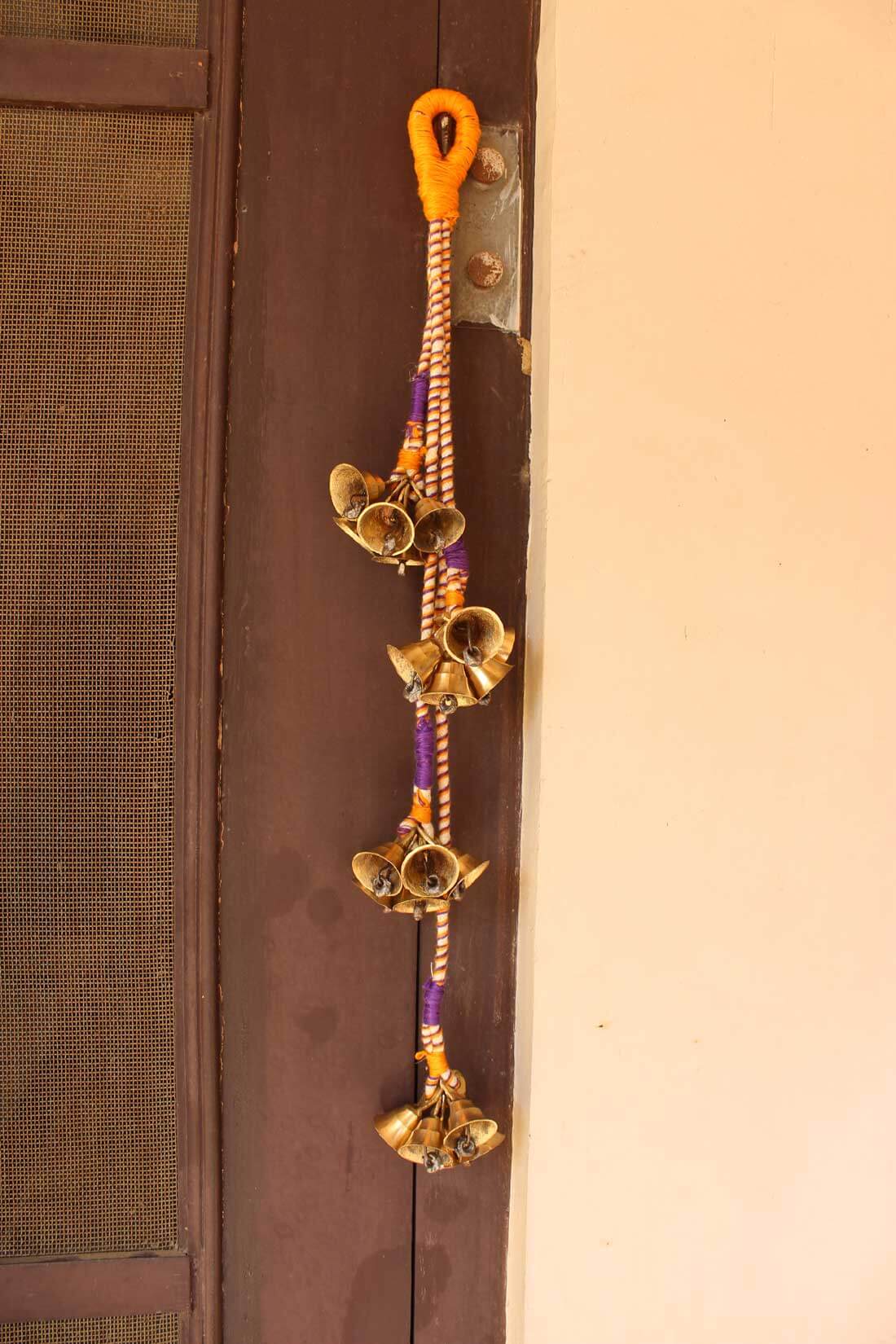 Vintage Bells Hanging String Chimes Door Hangings 70 cm Length Indian Metal Crafts Handmade,Rustic Vintage,Shabby Chic Vintage bells