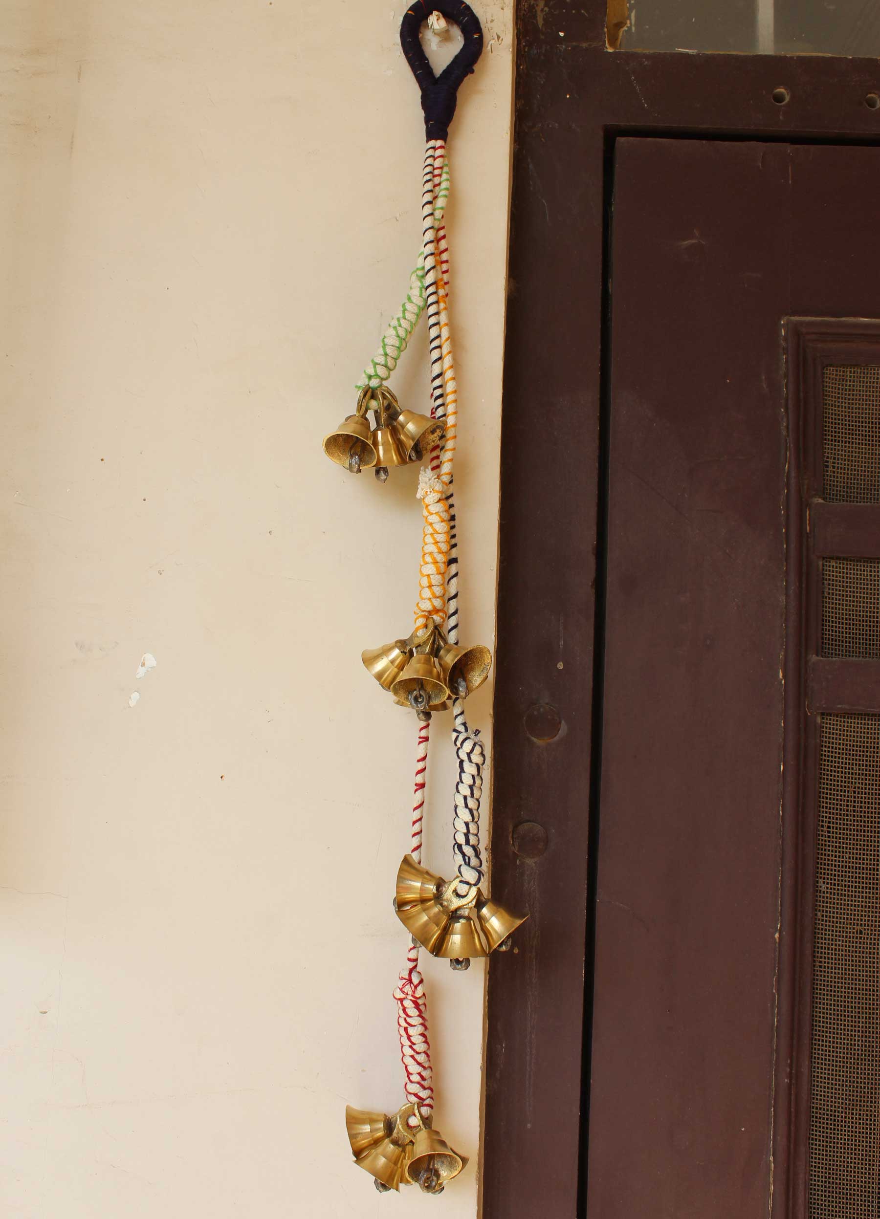 Vintage Bells Hanging String Chimes Door Hangings 70 cm Length Indian Metal Crafts Handmade,Rustic Vintage,Shabby Chic Vintage bells