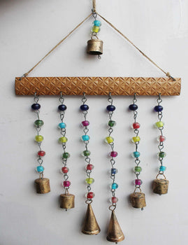 Beads Bells Boho Hanging Decoration Handmade Crafts Indian Wholesale Supply