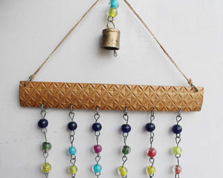 Bells Beaded Windchime Wall Hanging Decoration India 