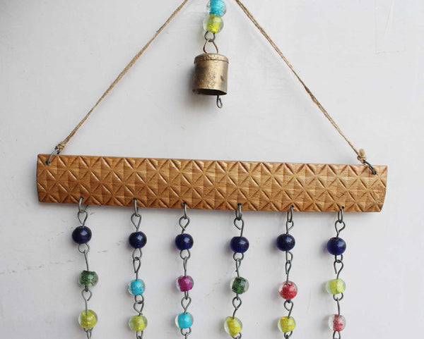 Bells Beaded Windchime Wall Hanging Decoration India 