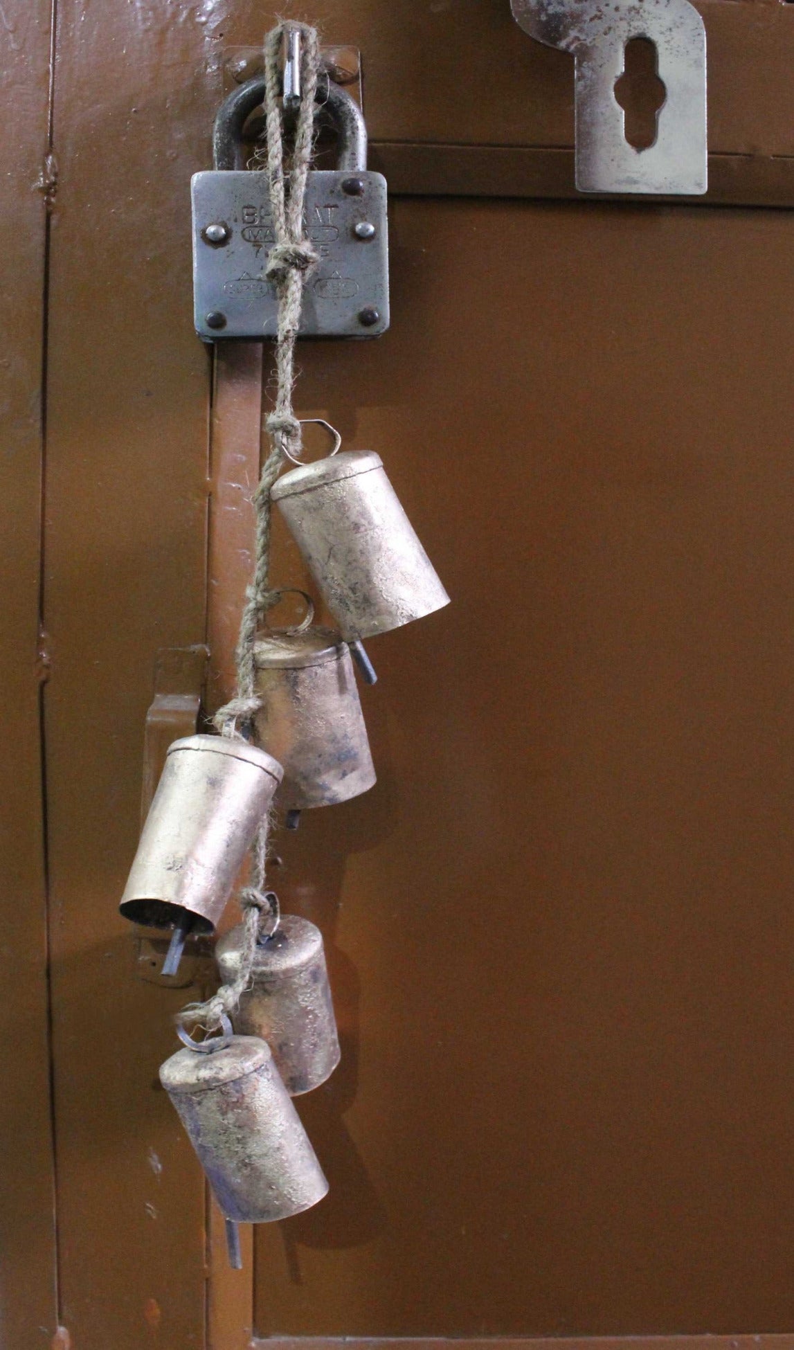 Shabby Chic Rustic Iron Tin Bells - Handcrafted Decor