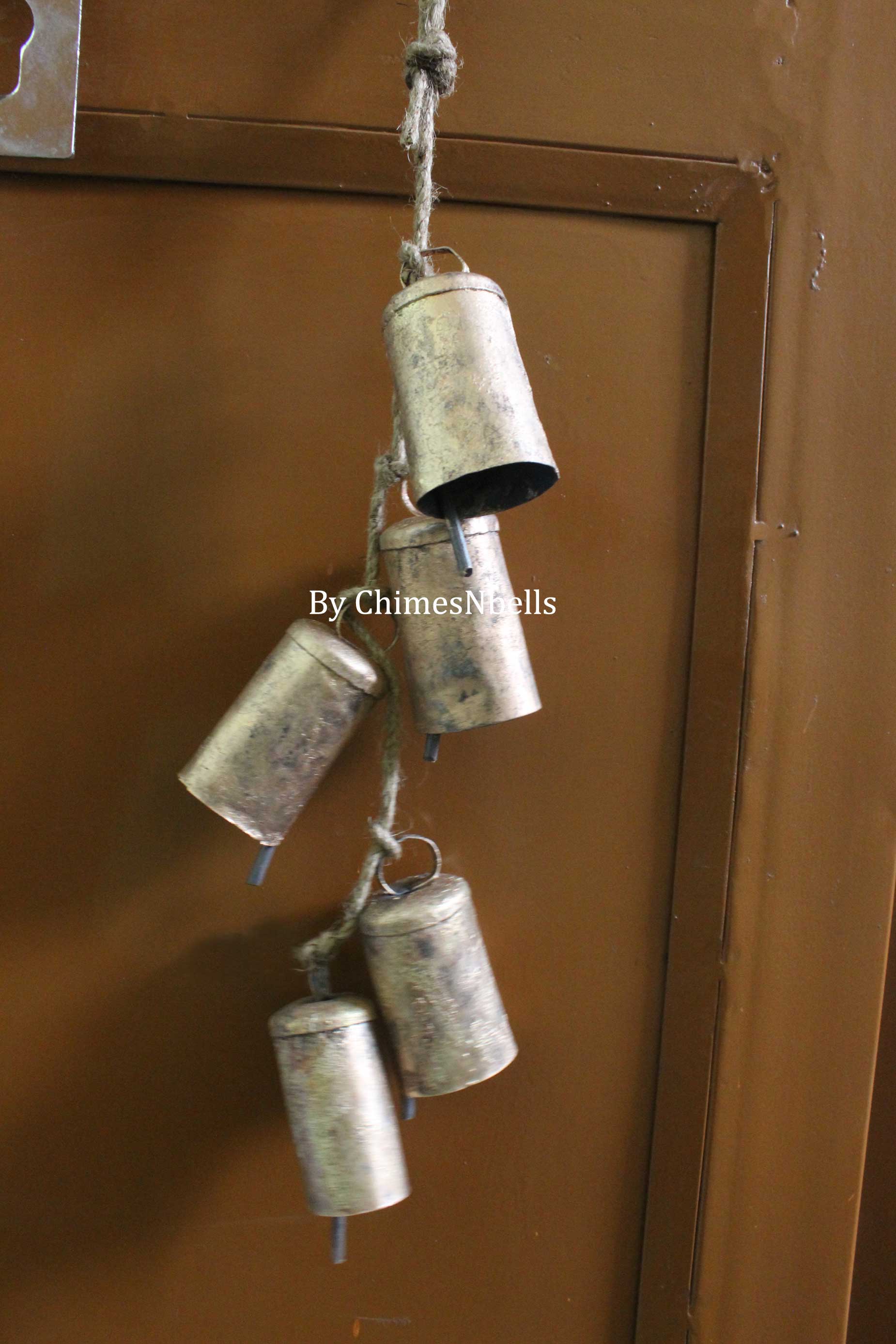 Shabby Chic Rustic Iron Tin Bells - Handcrafted Decor