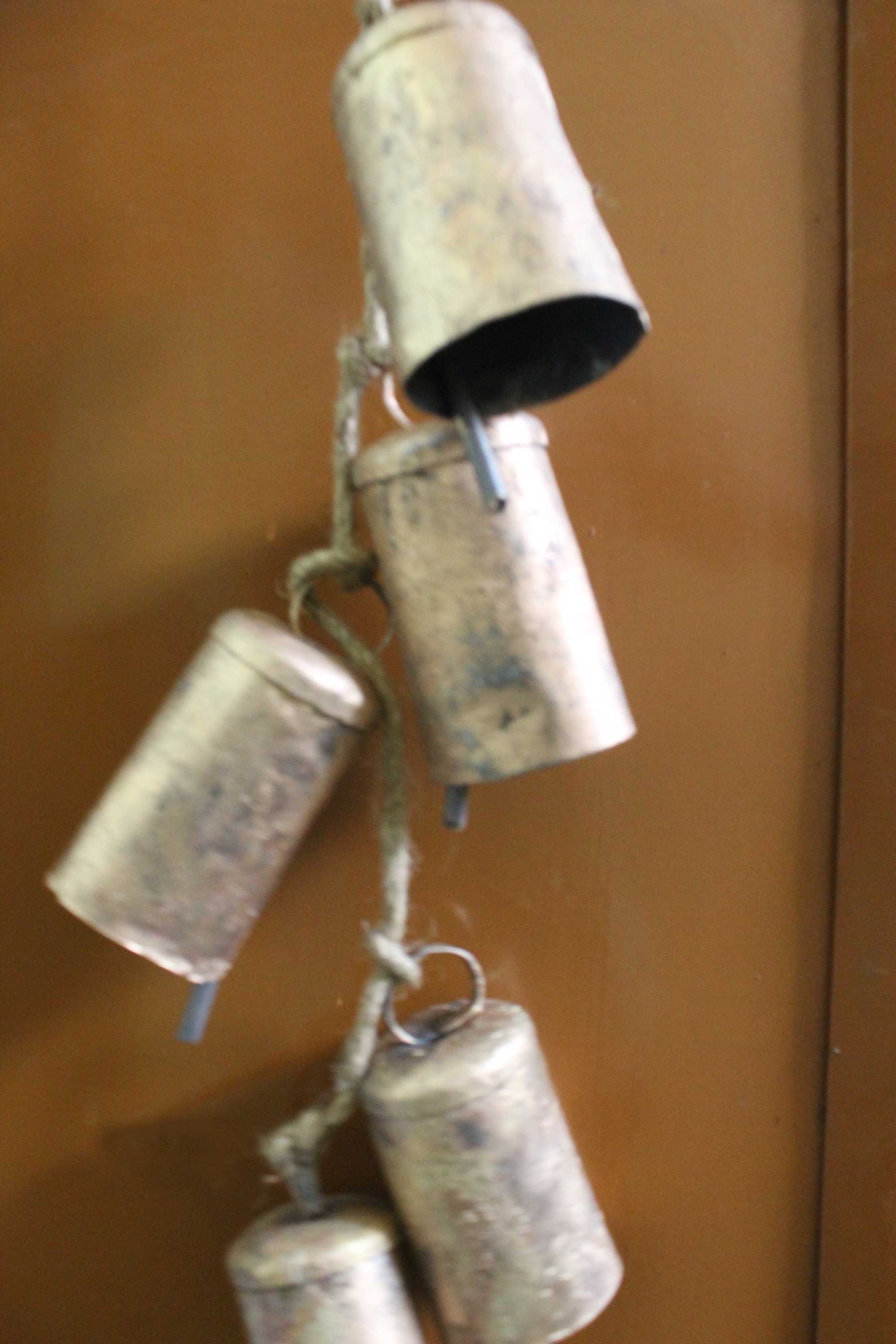 Shabby Chic Rustic Iron Tin Bells - Handcrafted Decor