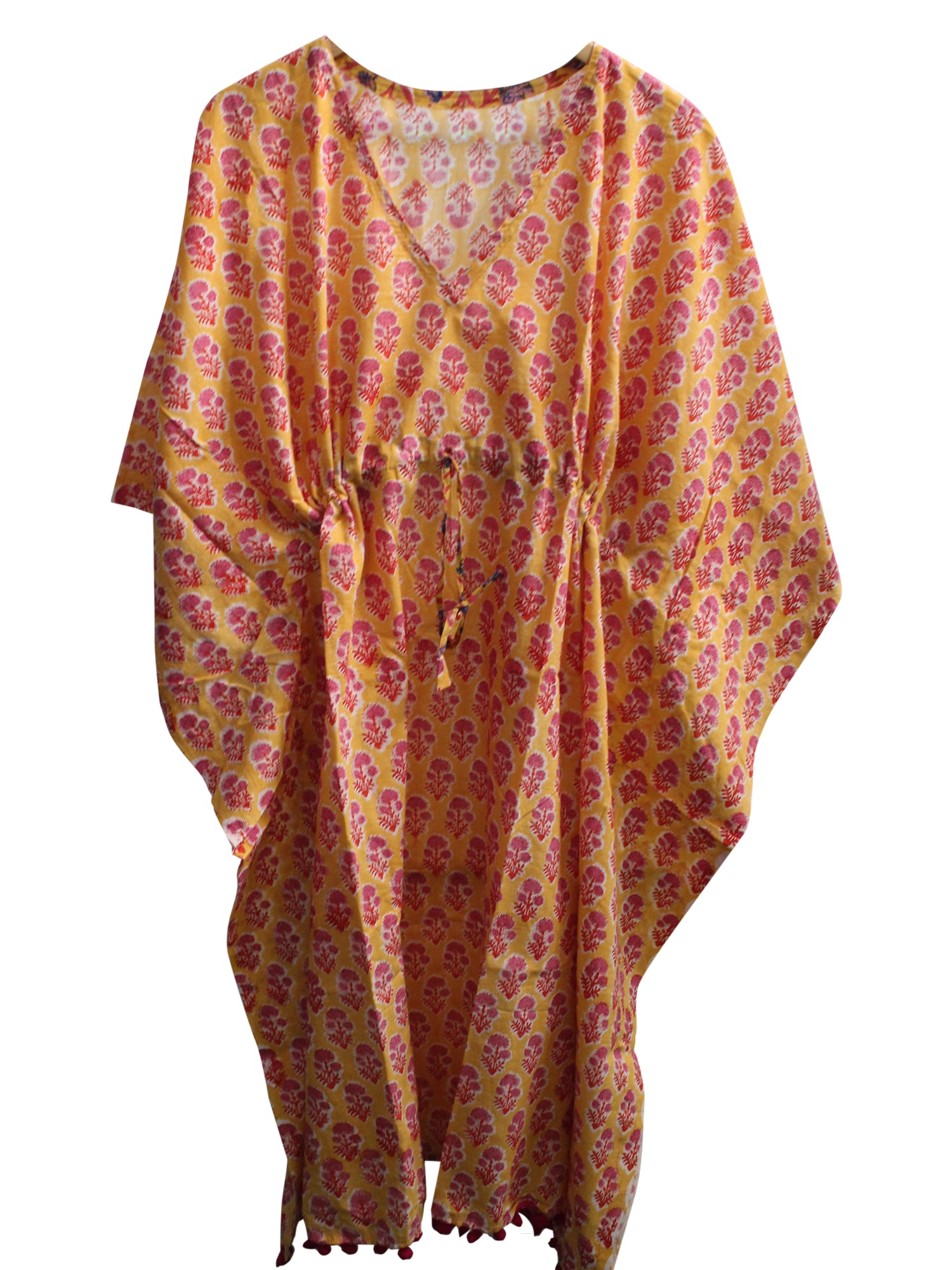 100% Cotton Women Night Dress Kimono Tunic - Kaftan