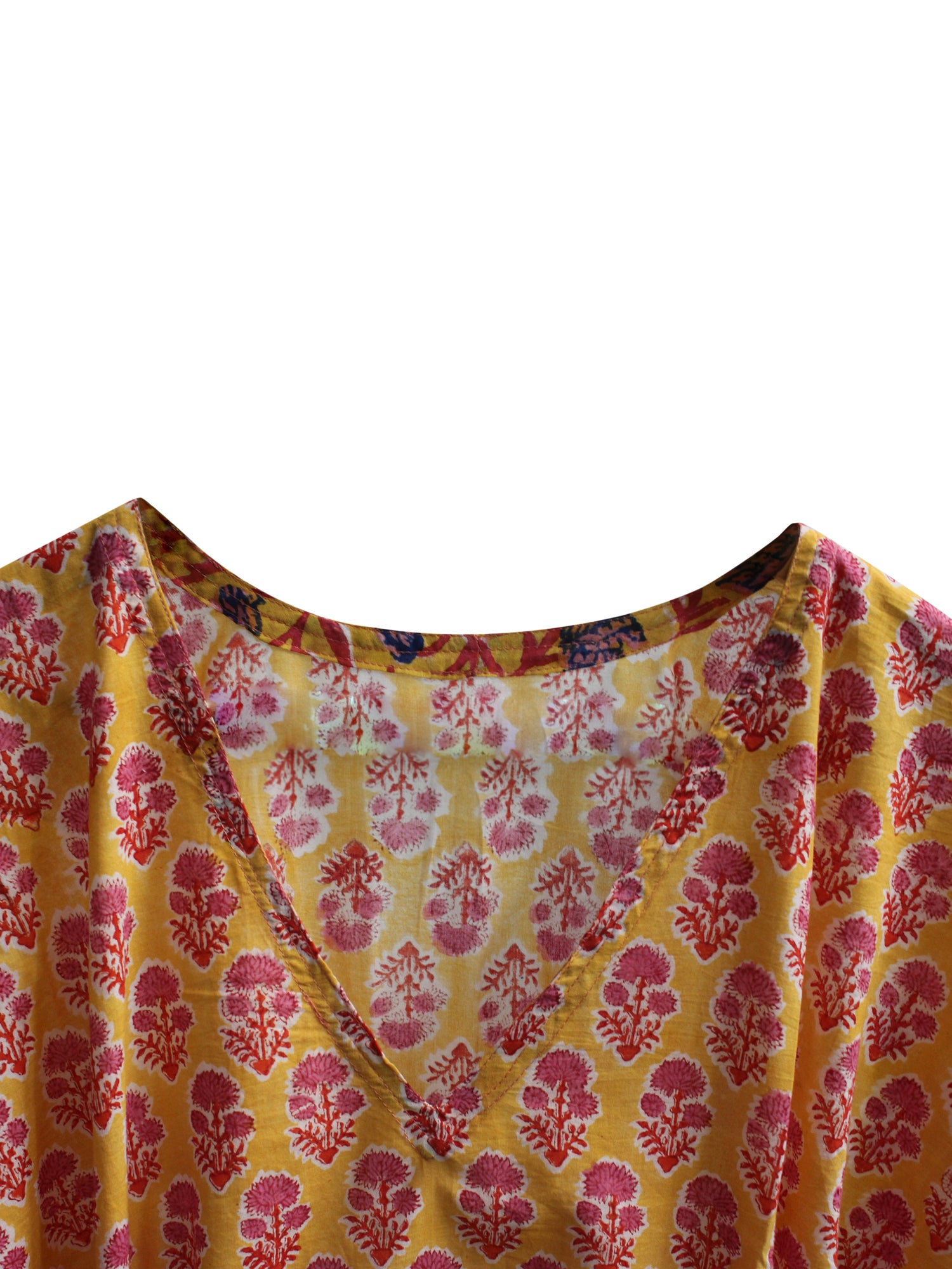 100% Cotton Women Night Dress Kimono Tunic - Kaftan