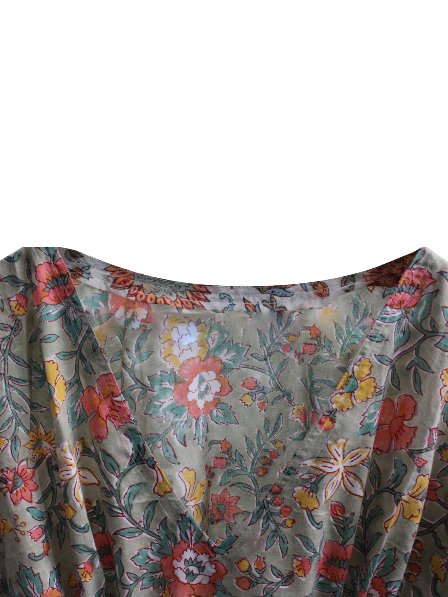 100% Cotton Women Night Dress Kimono Tunic - Kaftan