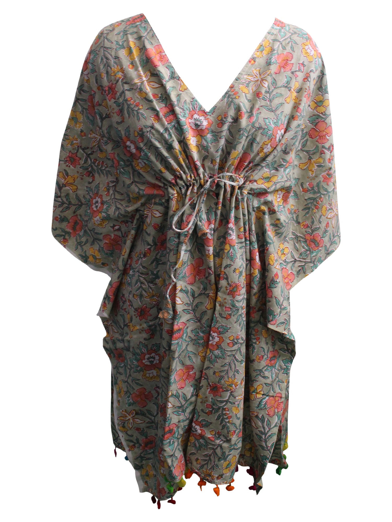100% Cotton Women Night Dress Kimono Tunic - Kaftan