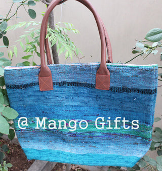 Chindi Rug Tota/Tote Bag Hand Stitch Shopping Bag