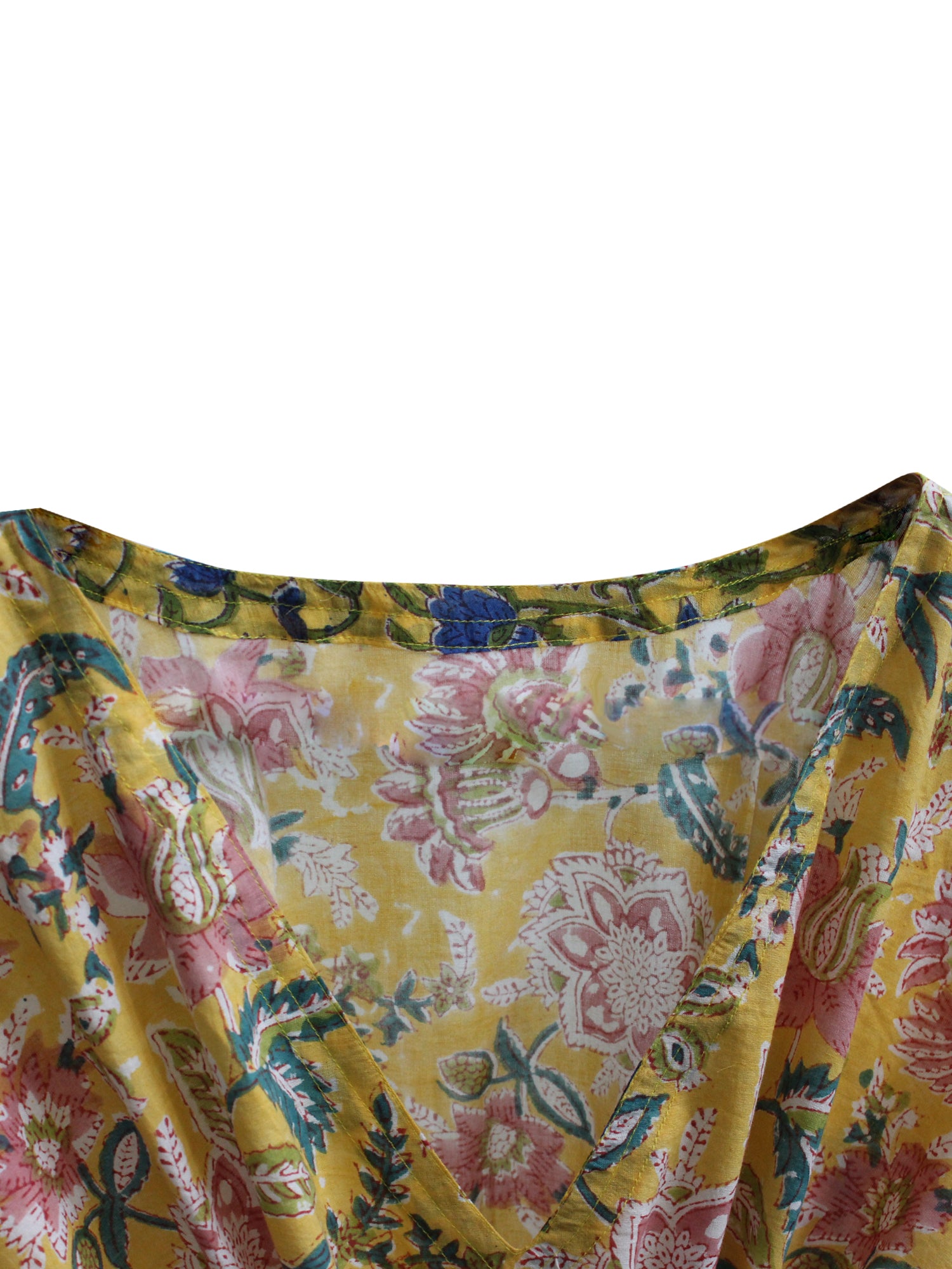 100% Cotton Women Night Dress Kimono Tunic - Kaftan