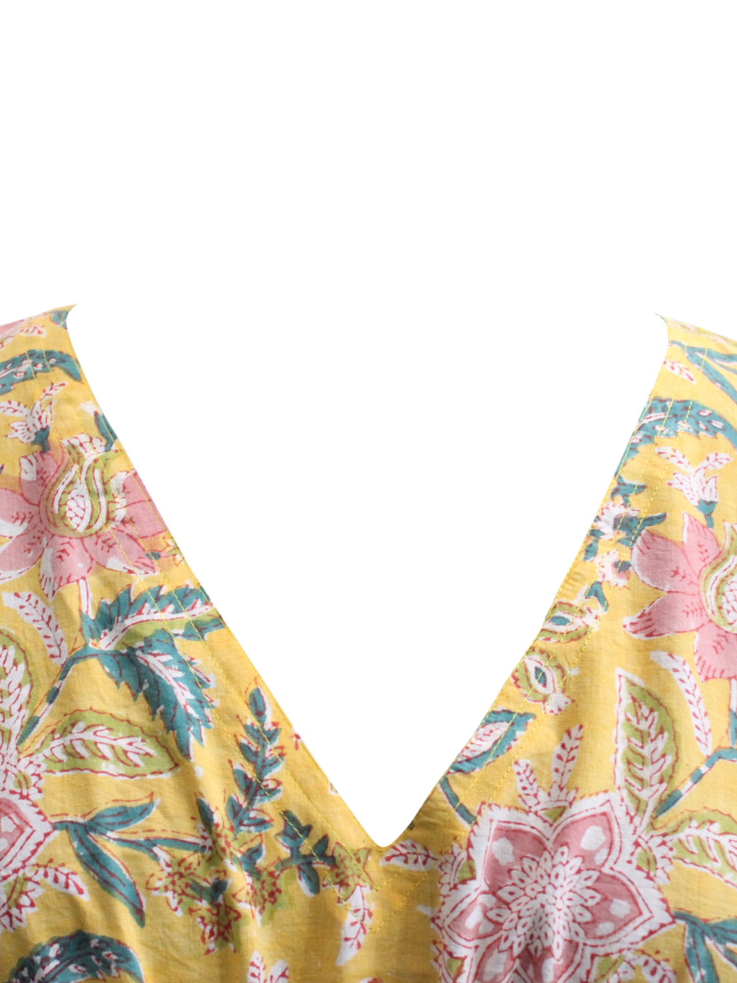 100% Cotton Women Night Dress Kimono Tunic - Kaftan