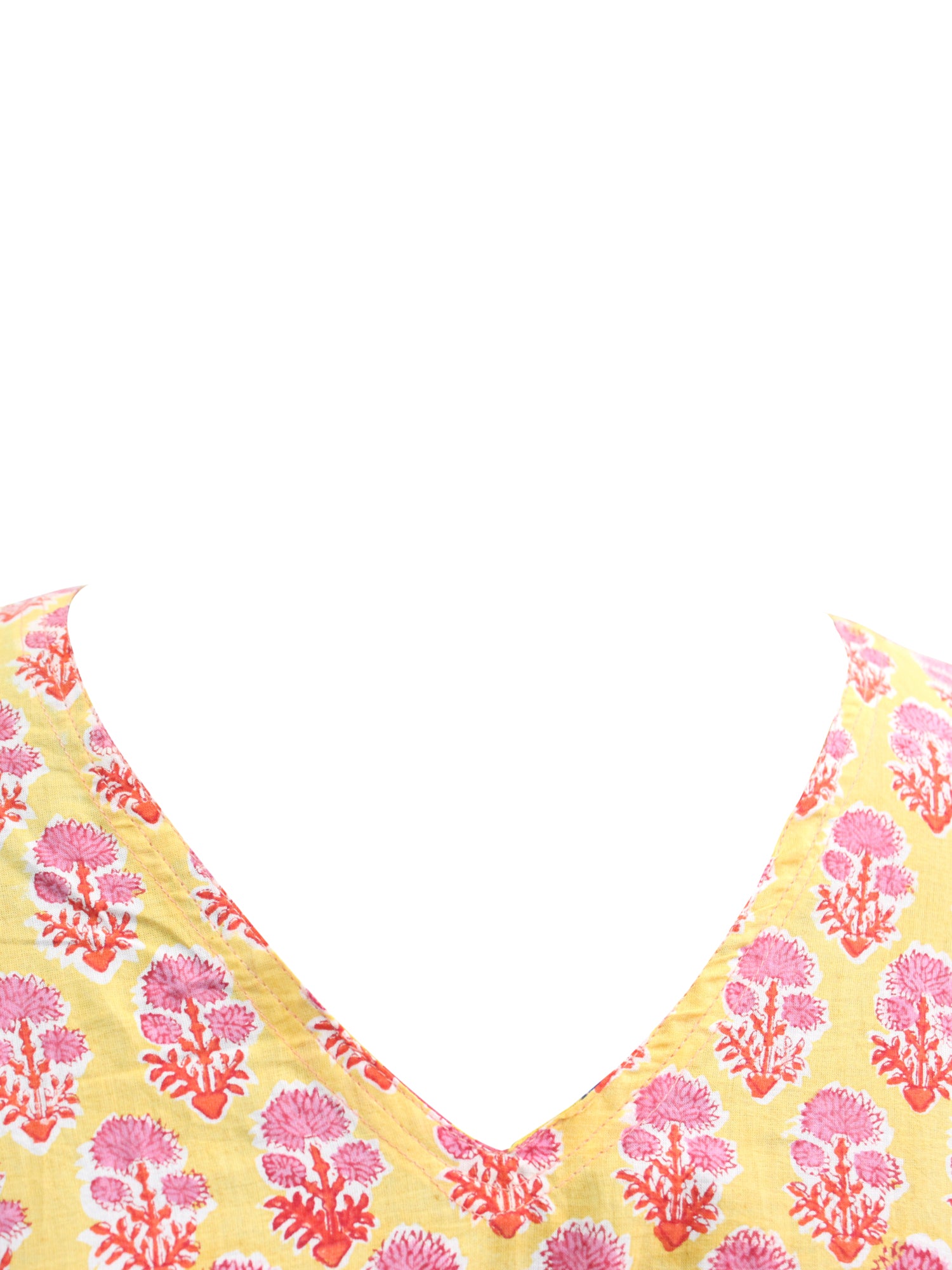 Soft 100% cotton caftan with hand block print, perfect for beach wear and casual outings. Customizable and fits up to 60" bust.