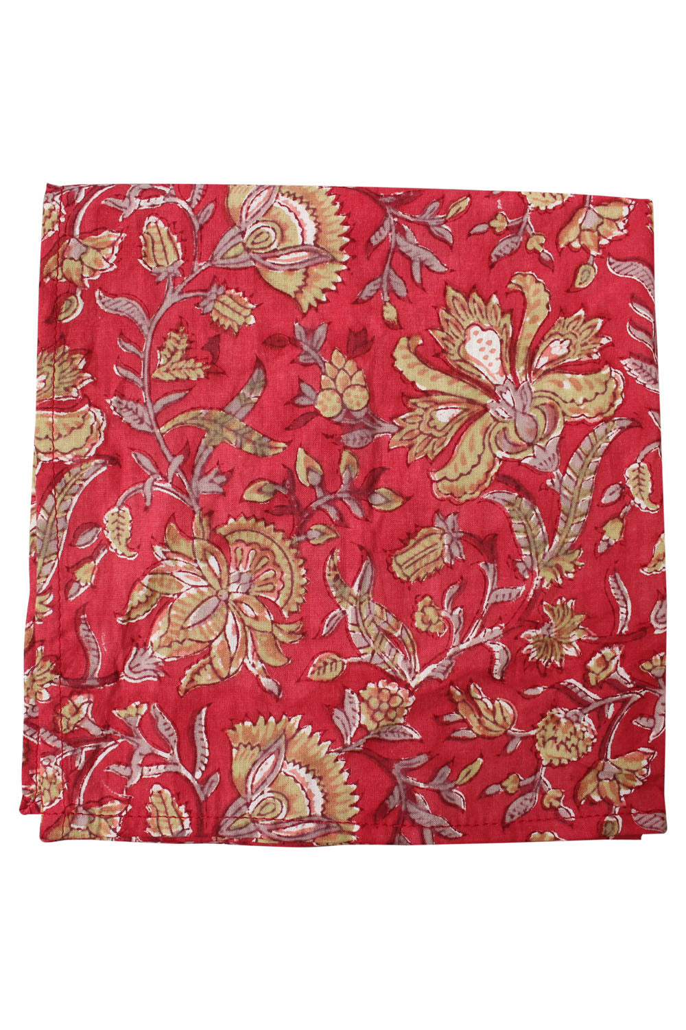 Hand Block Print Rectangular Tablecloth with Napkins