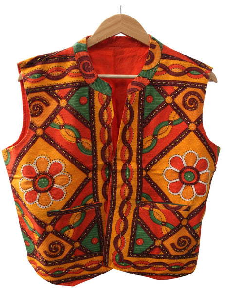 Sleeveless Jacket Hippie Casual Wear for Unisex 