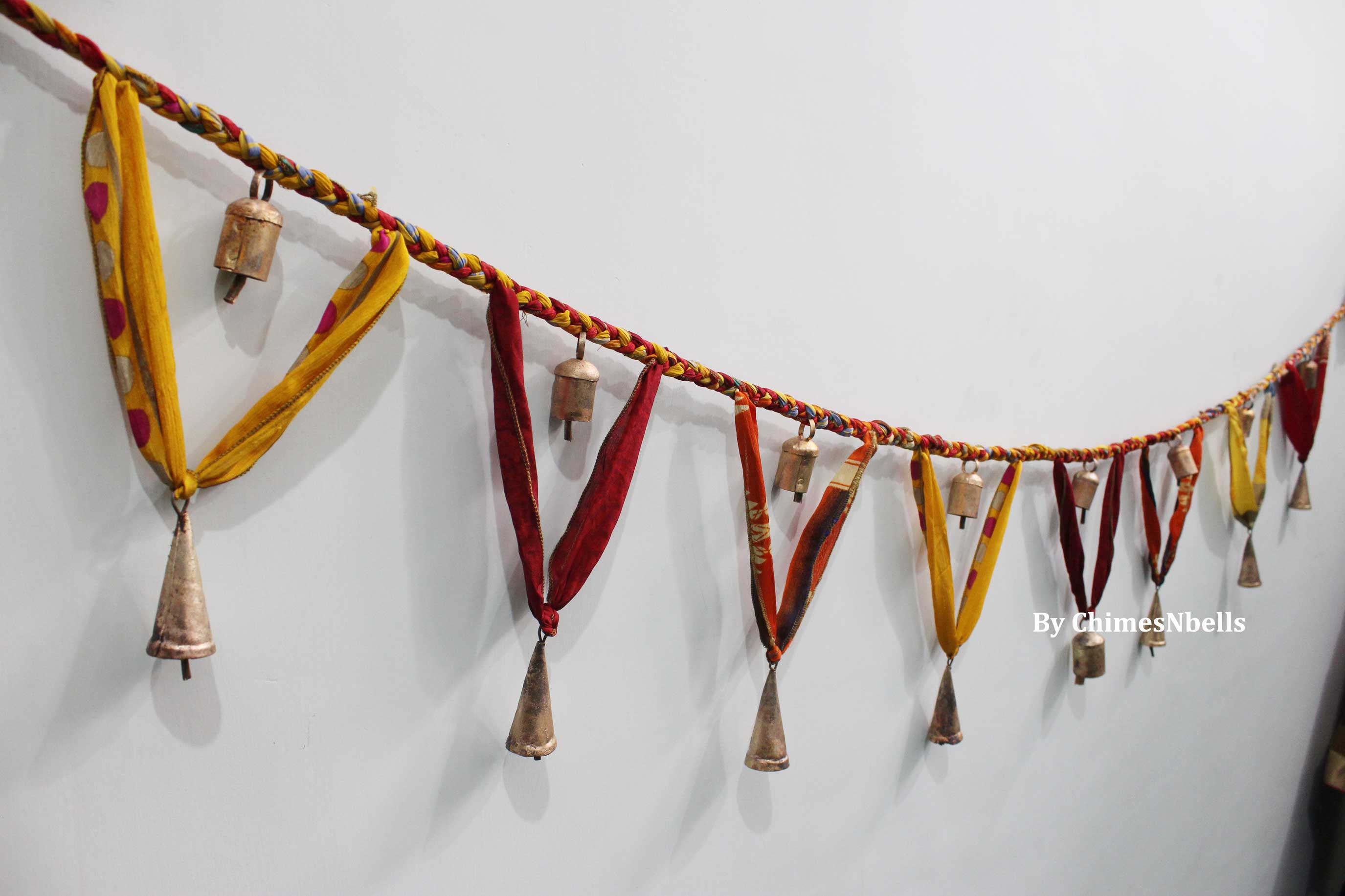 Handmade Boho Bells Garland - 1.5m Decoration
