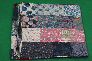 Patchwork Vintage Kantha Quilt Bedspread Queen Size 100%Cotton Indian Bedcover Ralli Throws Wholesale