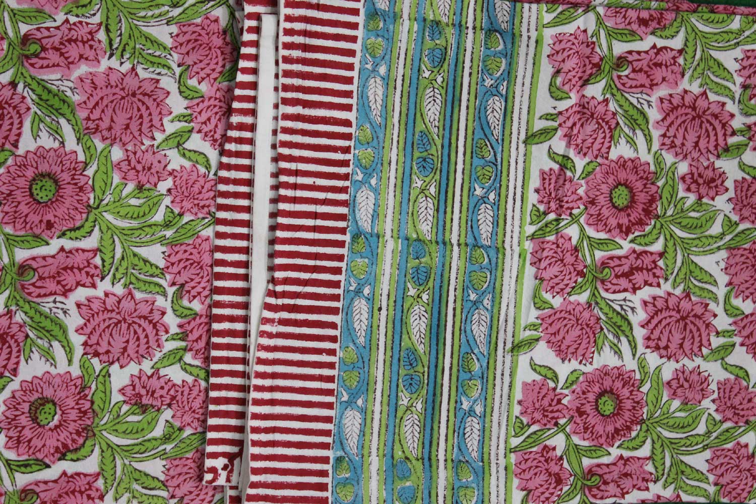 100%cotton,Floral,Handblock Print 100% Cotton,Handmade,Rectangular