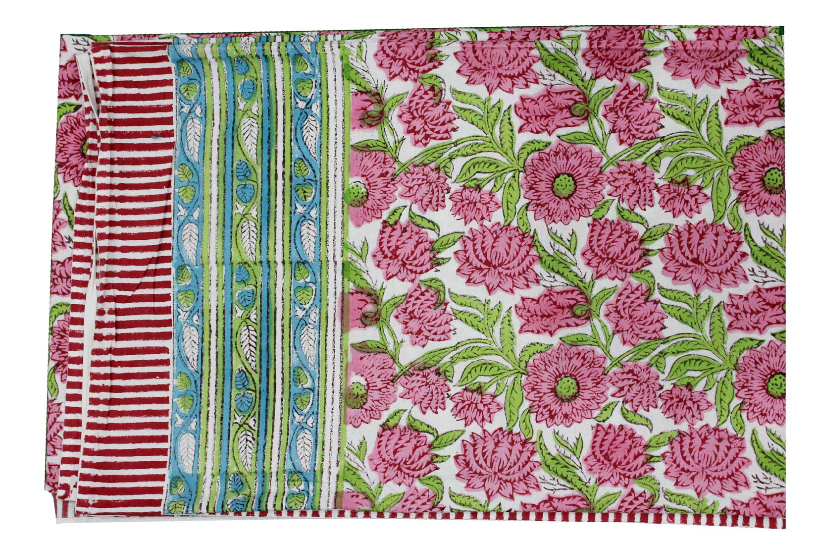 100%cotton,Floral,Handblock Print 100% Cotton,Handmade,Rectangular
