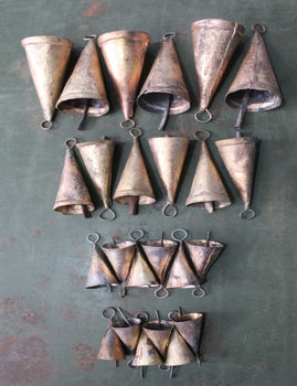 Recycle Iron Cone bells-Mix Size