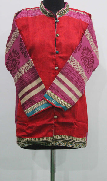 Indian Silk Sari Womens Tops and Tunics Bhoemian Fashion Wholesale Lot