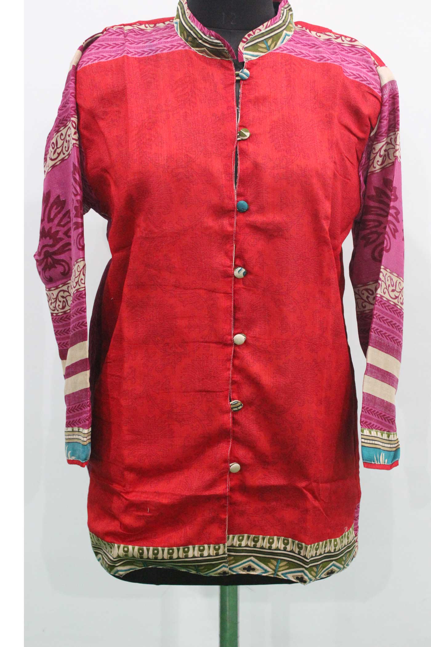 Indian Silk Sari Womens Tops and Tunics Bhoemian Fashion Wholesale Lot