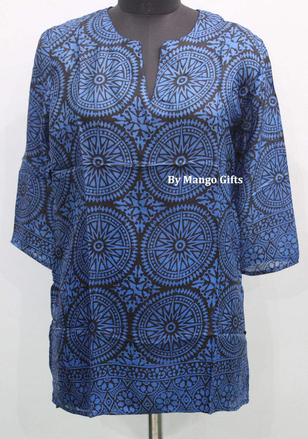 Bohemian Indian Silk Sari Blouse V-Neck Tunics Wholesale