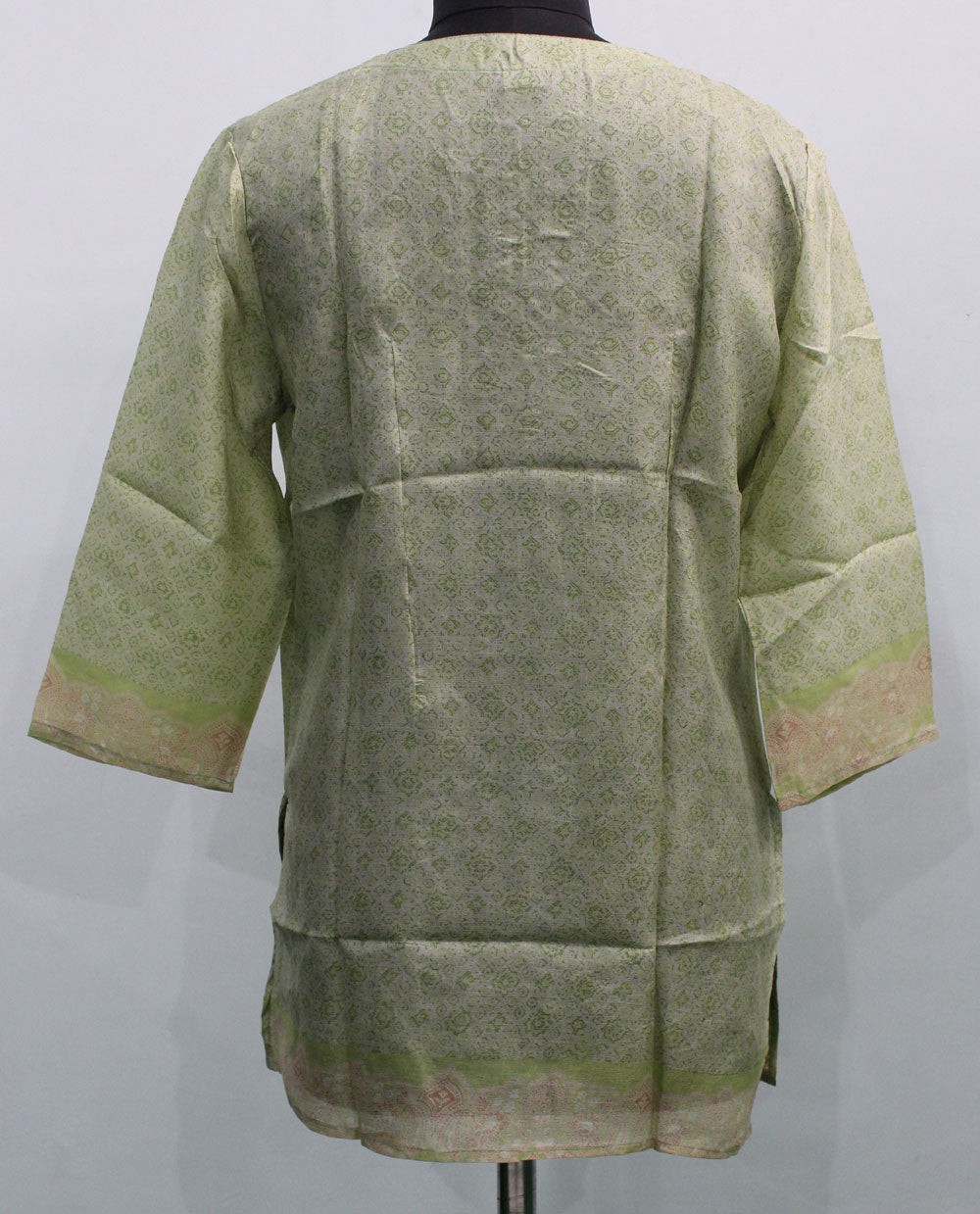 Bohemian Indian Silk Sari Blouse V-Neck Tunics Wholesale