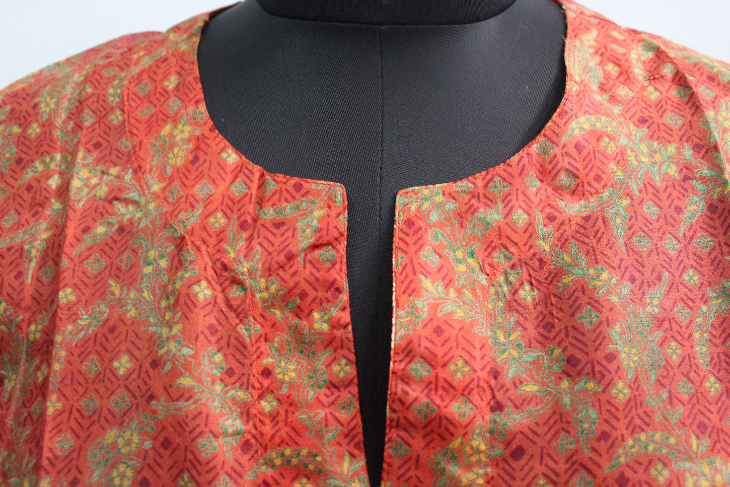 Bohemian Indian Silk Sari Blouse V-Neck Tunics Wholesale