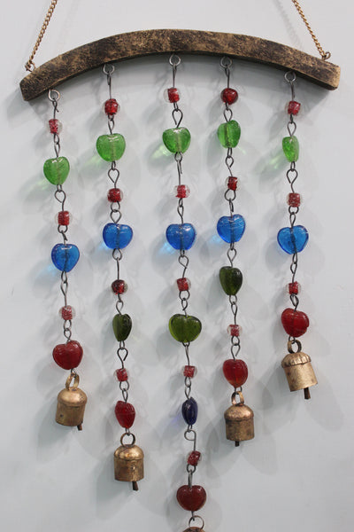 Handmade Hanging Chime Bells Beads Decoration for Garden , Patio , Indoor and Outdoor