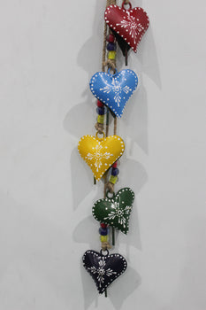 handmade love heart hanging decoration 