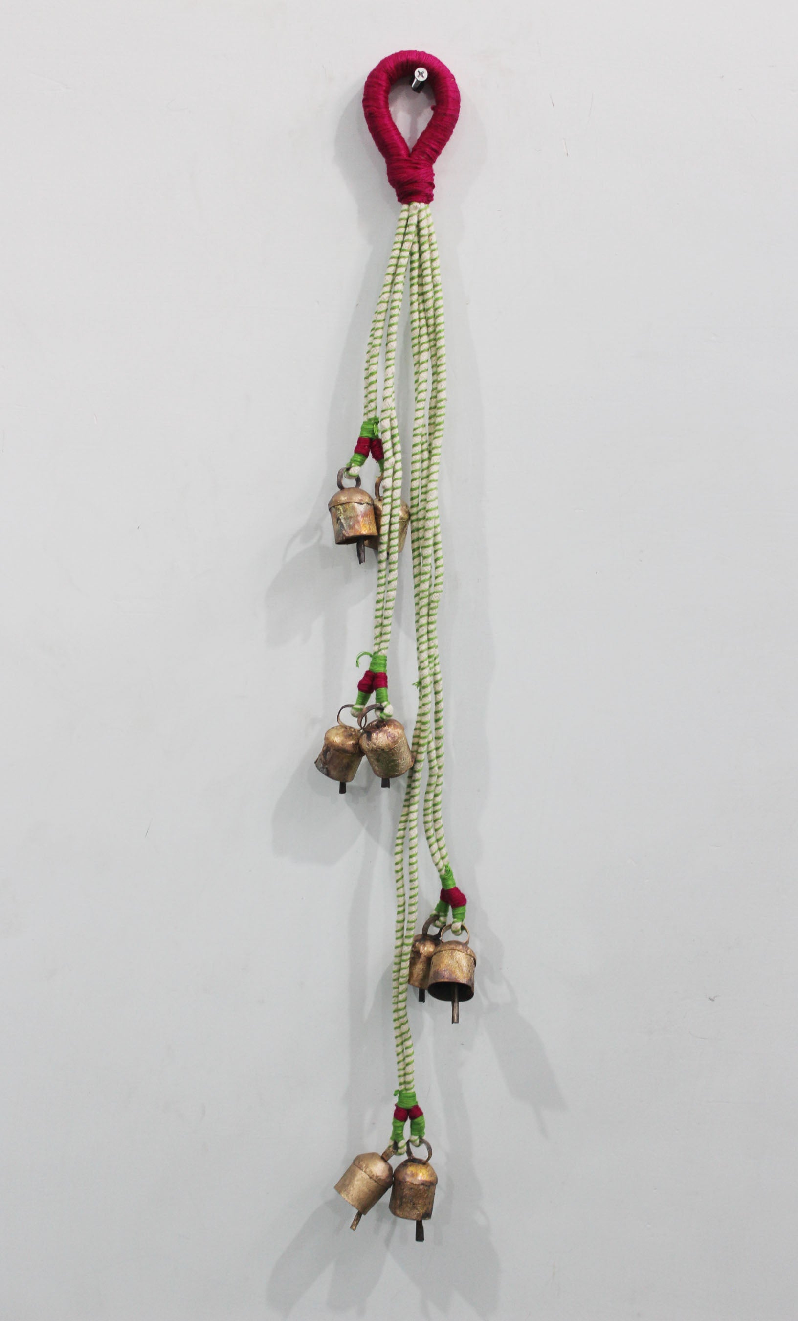 Rustic Hanging Chime with 8 Bells - Boho Decor Boho Decor,Boho Theme,Handmade,Recycled,Rustic,Rustic Vintage