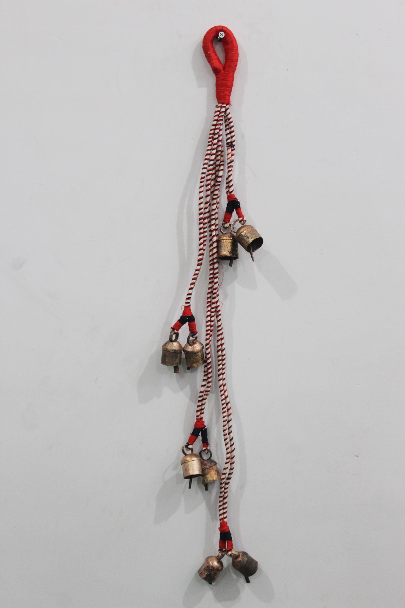 Rustic Hanging Chime with 8 Bells - Boho Decor Boho Decor,Boho Theme,Handmade,Recycled,Rustic,Rustic Vintage