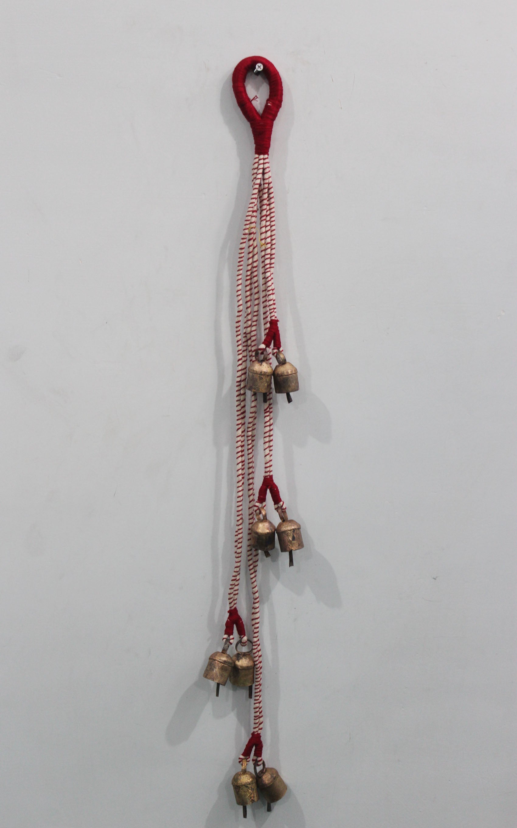 Rustic Hanging Chime with 8 Bells - Boho Decor Boho Decor,Boho Theme,Handmade,Recycled,Rustic,Rustic Vintage