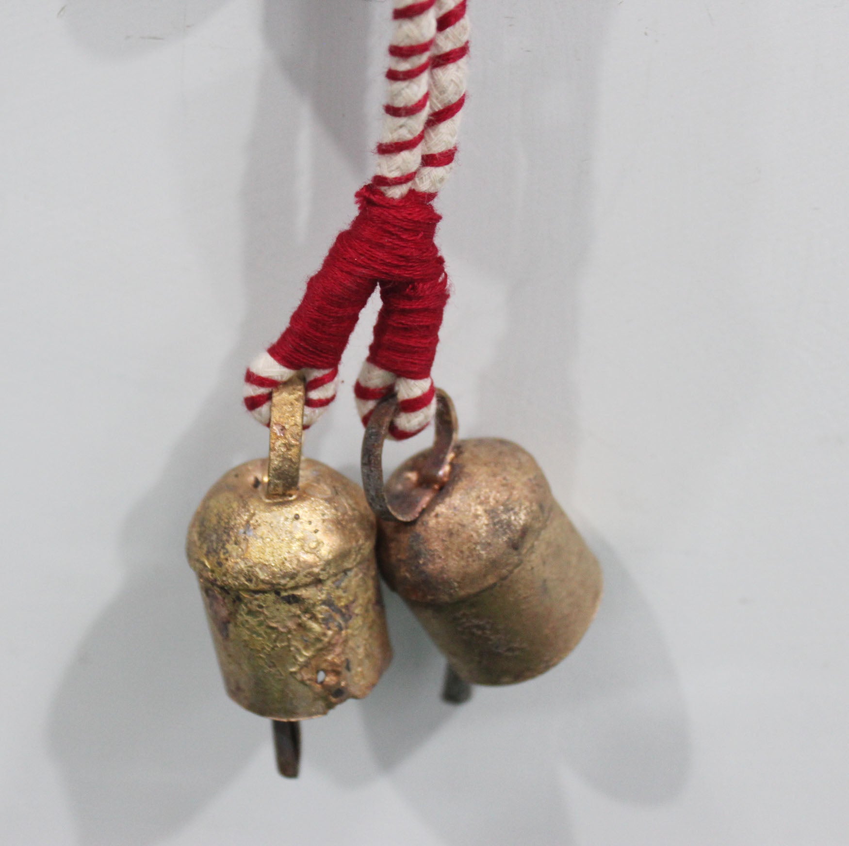 Rustic Hanging Chime with 8 Bells - Boho Decor Boho Decor,Boho Theme,Handmade,Recycled,Rustic,Rustic Vintage