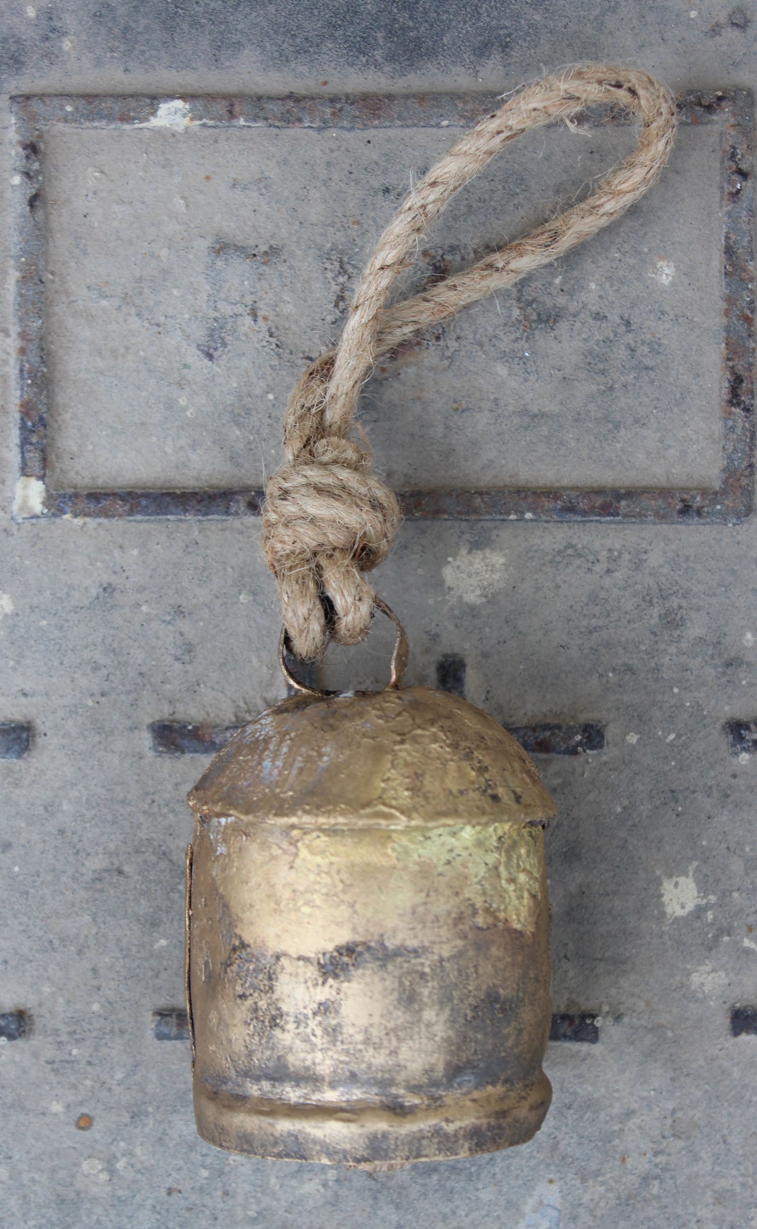 Shabby Chic Rustic Recycled Iron Bells Set of 5