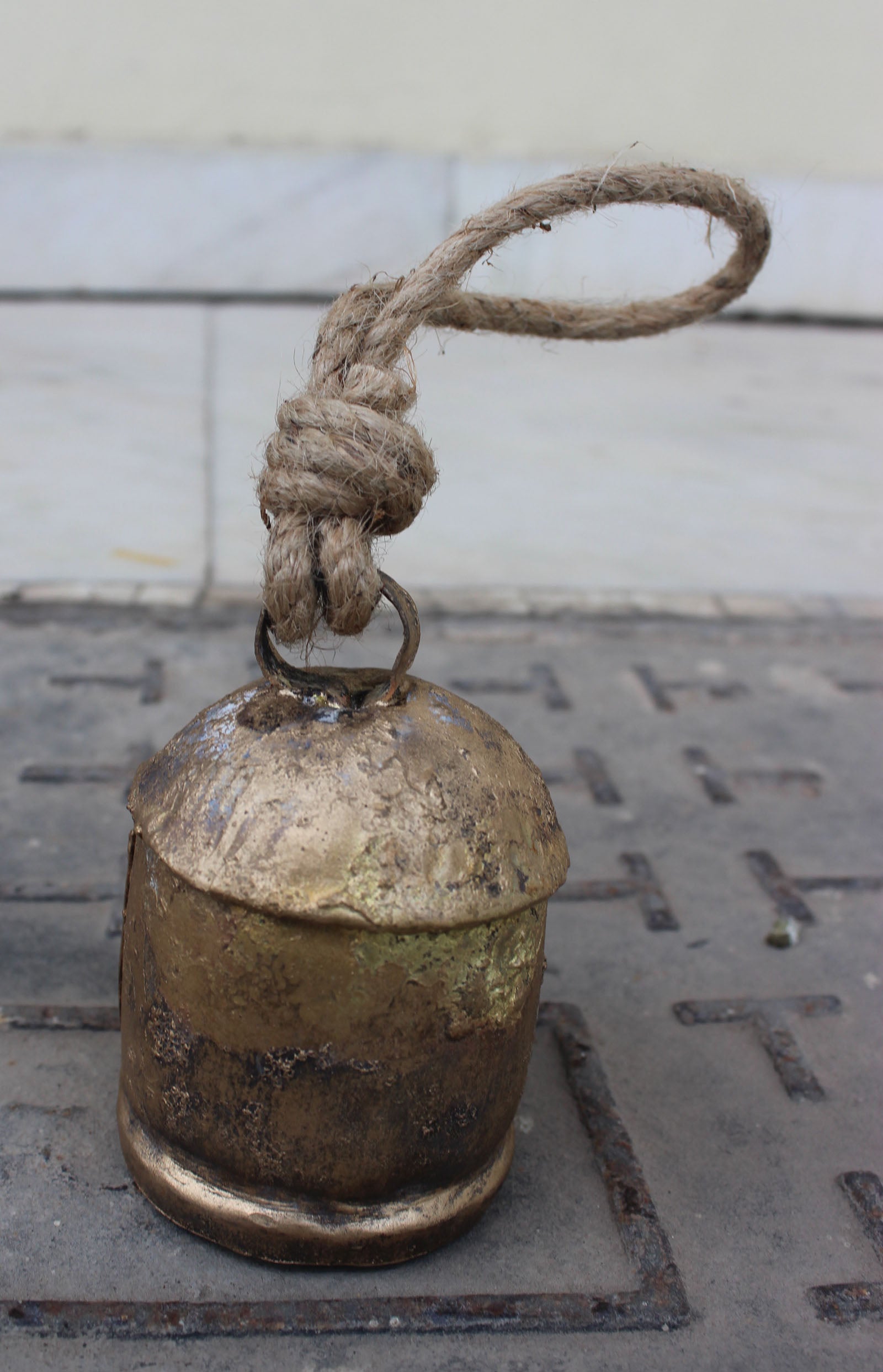 Shabby Chic Rustic Recycled Iron Bells Set of 5