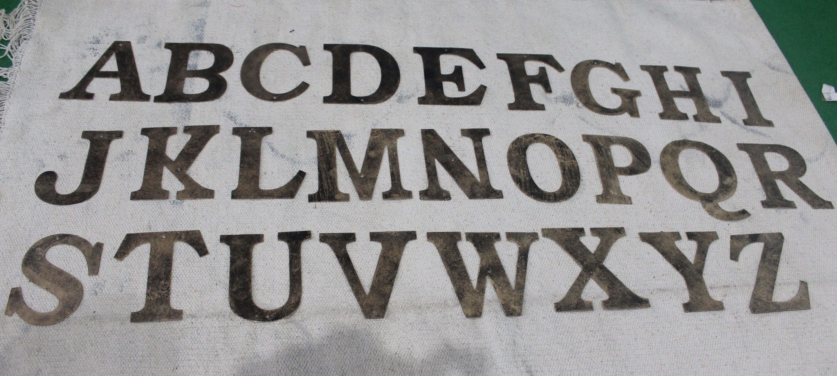 Recycled Iron Metal Alphabet Letters - DIY Decor