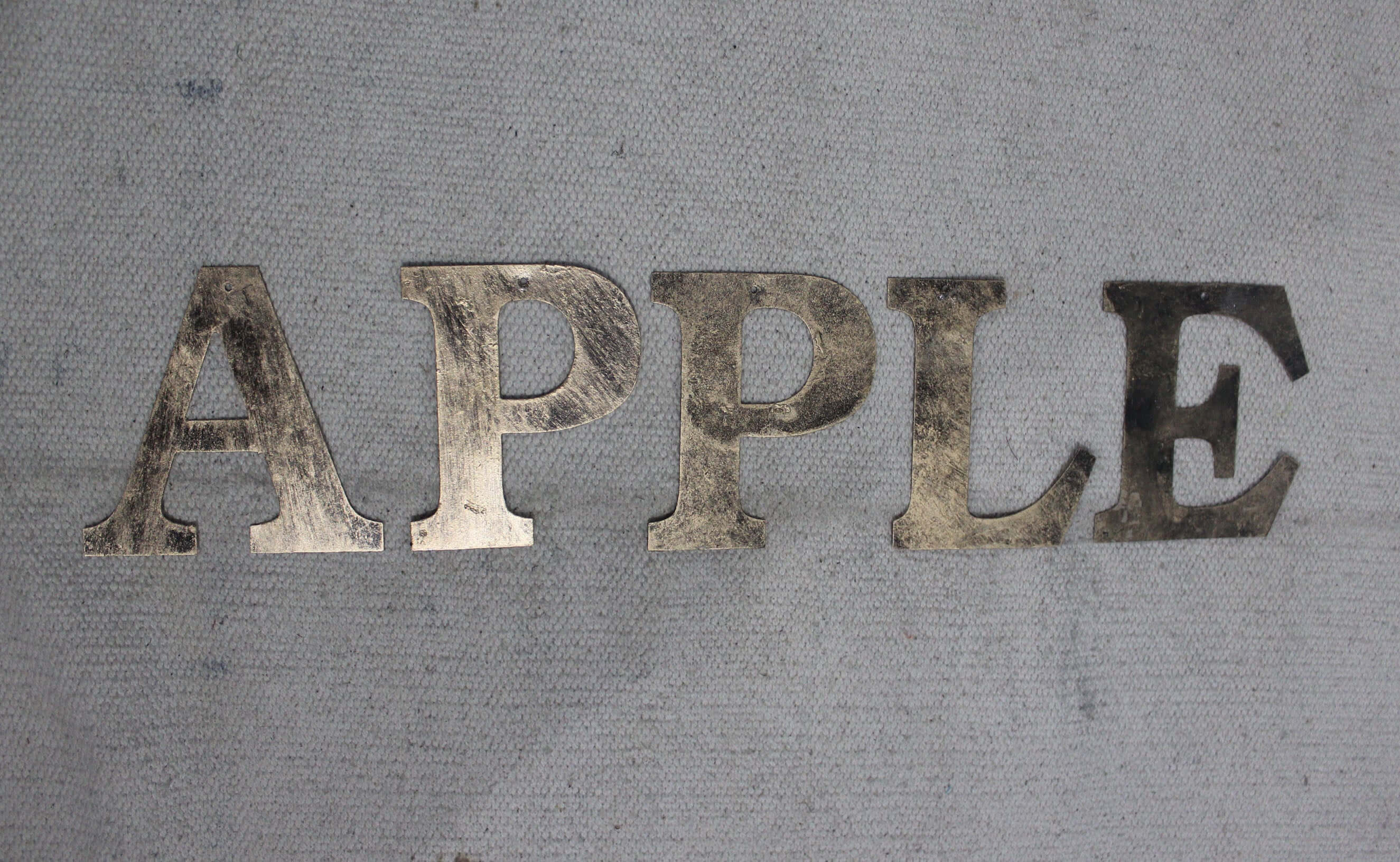 Recycled Iron Metal Alphabet Letters - DIY Decor