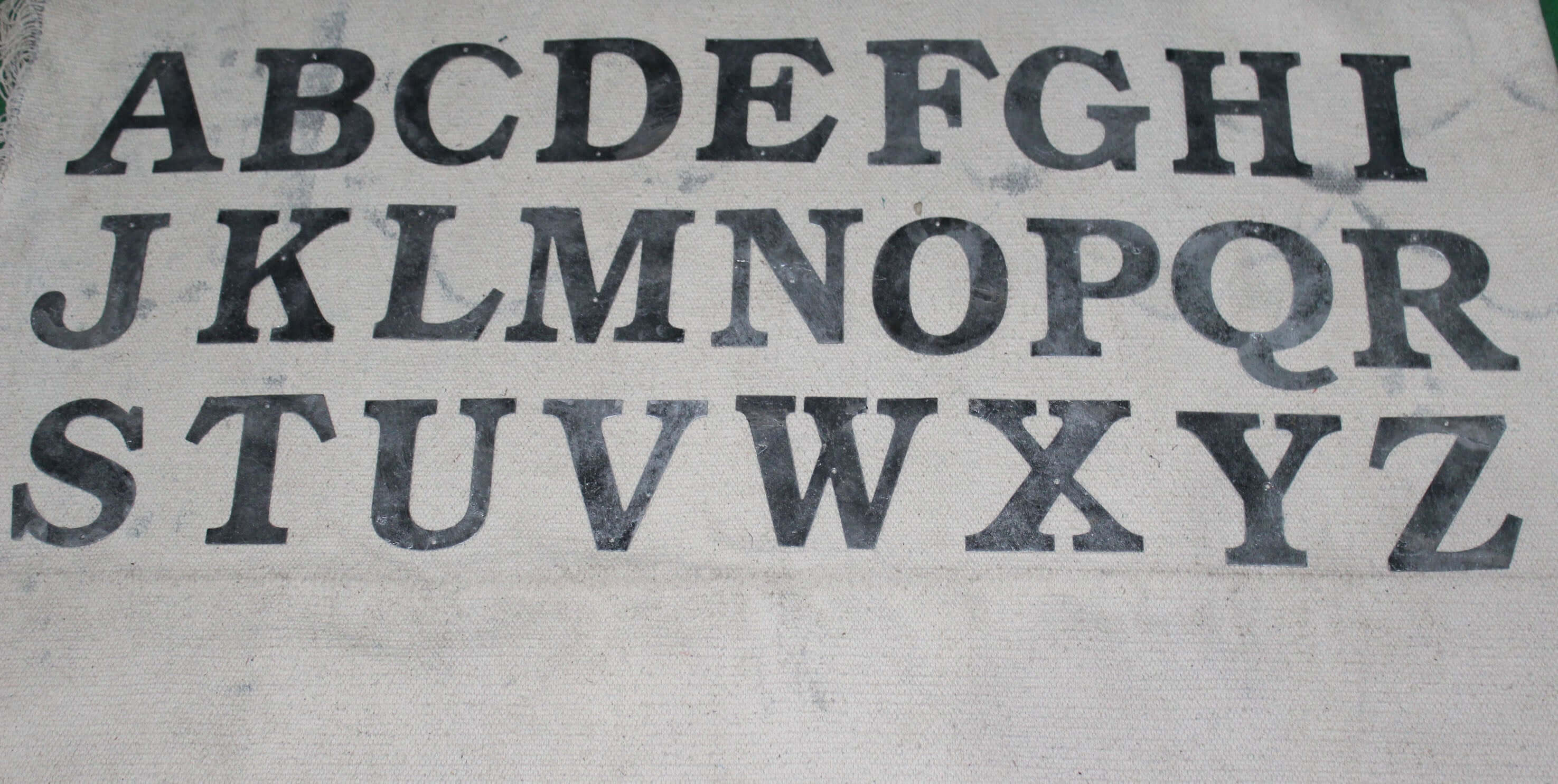 Recycled Iron Metal Alphabet Letters - DIY Decor