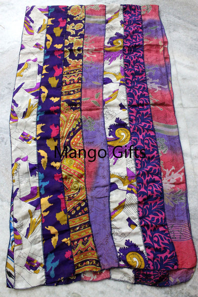 Indian Silk Sari Saree Vintage Scarves Scarf Head Wrap Stole Duppatta Wholesale Lots - Mangogiftsstore