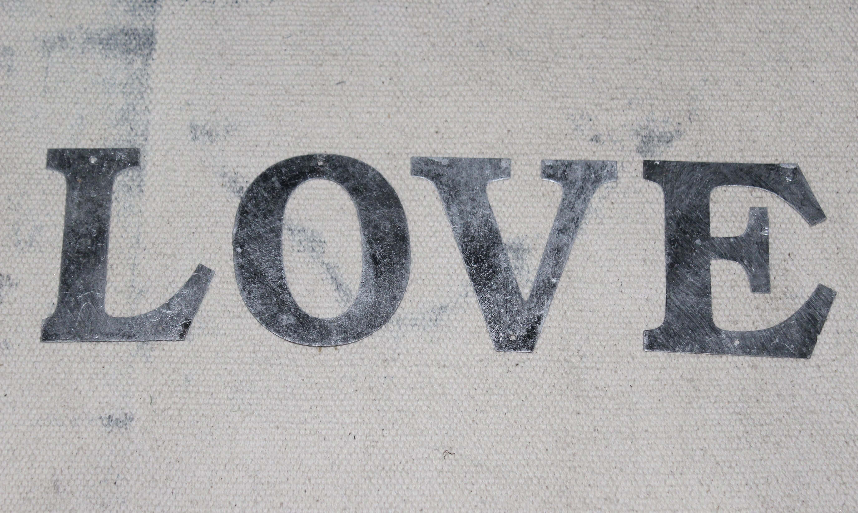 Recycled Iron Metal Alphabet Letters - DIY Decor